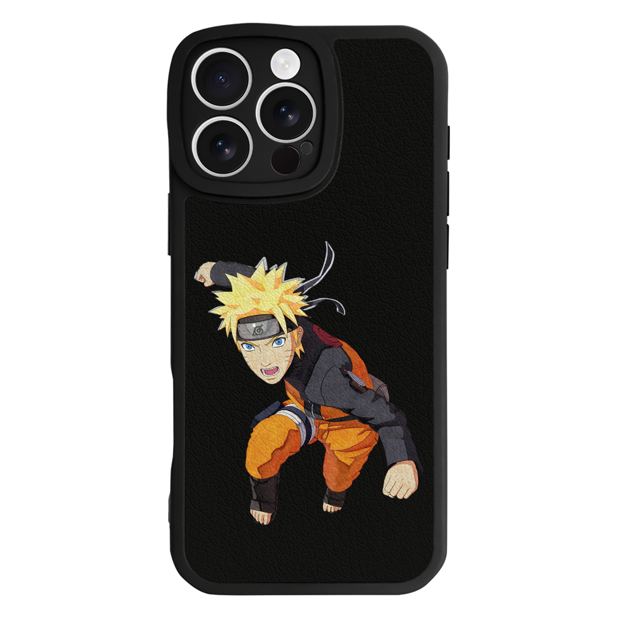（画像用） NARUTO -ナルト- うずまき ナルト Uzumaki Naruto 【iPhone 16シリーズ対応】シリコンスマホケース（レザー調） 材質：シリコン